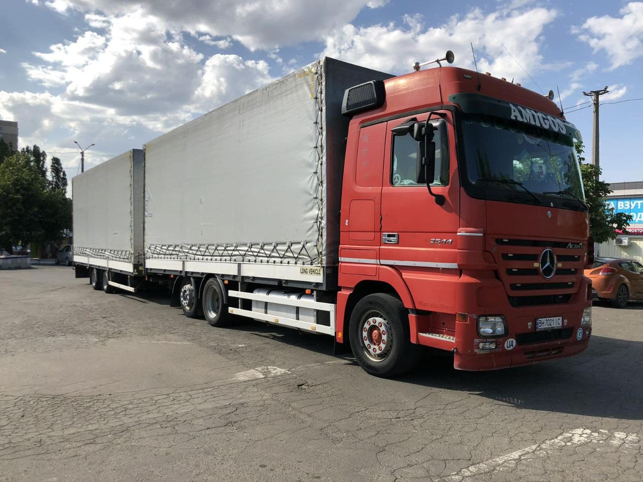 Тентований Mercedes-Benz ACTROS 2544 L